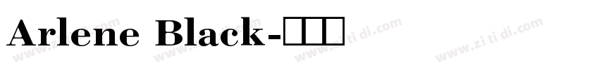 Arlene Black字体转换